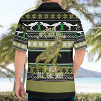 Christmas T Rex Tree Hawaiian Shirt Xmas Holiday Patterns - Wonder Print Shop