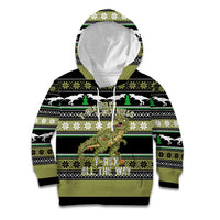 Christmas T Rex Tree Kid Hoodie Xmas Holiday Patterns - Wonder Print Shop