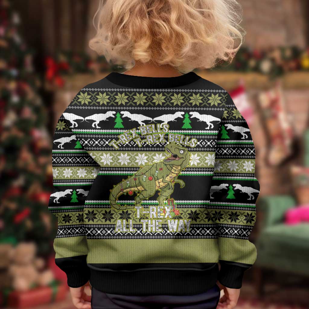 Christmas T Rex Tree Kid Ugly Christmas Sweater Xmas Holiday Patterns - Wonder Print Shop