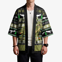 Christmas T Rex Tree Kimono Xmas Holiday Patterns - Wonder Print Shop