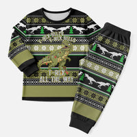 Christmas T Rex Tree Christmas Pajama Set Xmas Holiday Patterns - Wonder Print Shop
