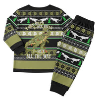 Christmas T Rex Tree Christmas Pajama Set Xmas Holiday Patterns - Wonder Print Shop