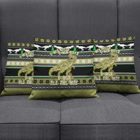 Christmas T Rex Tree Pillow Cover Xmas Holiday Patterns - Wonder Print Shop
