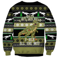 Christmas T Rex Tree Sweatshirt Xmas Holiday Patterns - Wonder Print Shop