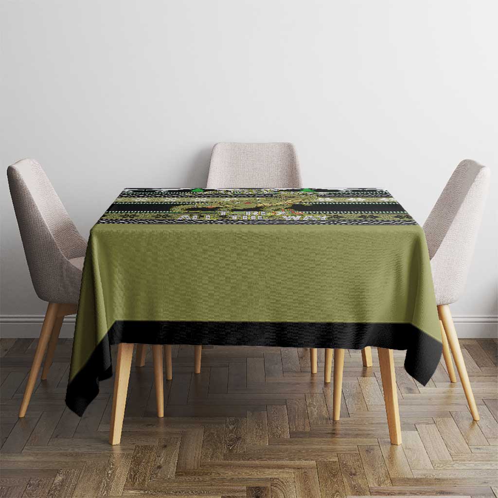 Christmas T Rex Tree Tablecloth Xmas Holiday Patterns - Wonder Print Shop