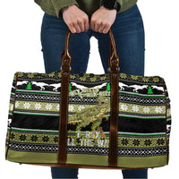 Christmas T Rex Tree Travel Bag Xmas Holiday Patterns - undefined