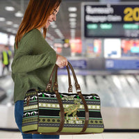 Christmas T Rex Tree Travel Bag Xmas Holiday Patterns - undefined