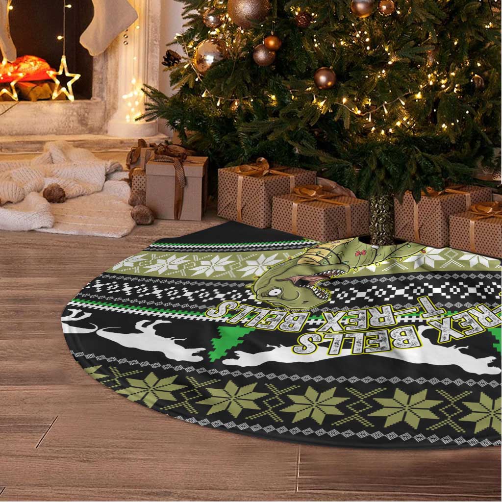 Christmas T Rex Tree Tree Skirt Xmas Holiday Patterns - Wonder Print Shop
