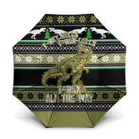 Christmas T Rex Tree Umbrella Xmas Holiday Patterns - Wonder Print Shop