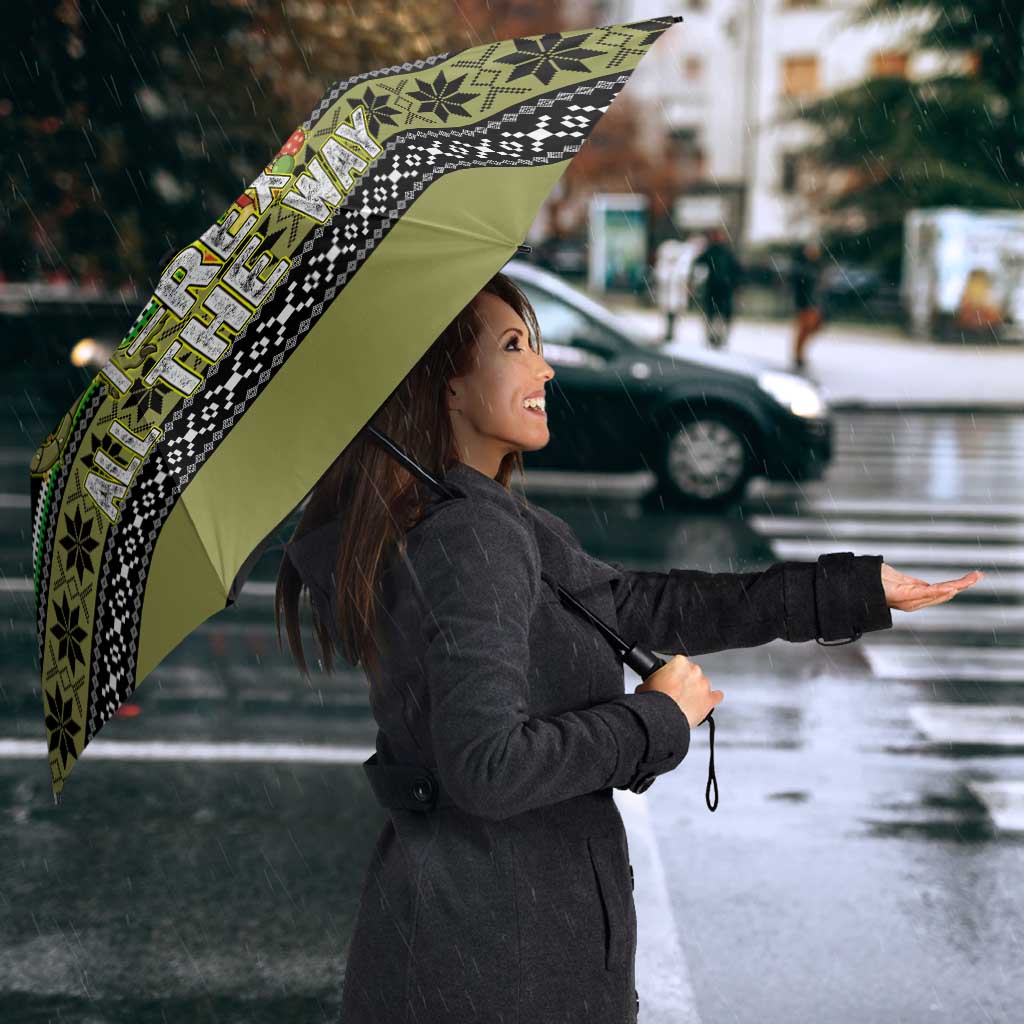 Christmas T Rex Tree Umbrella Xmas Holiday Patterns - Wonder Print Shop