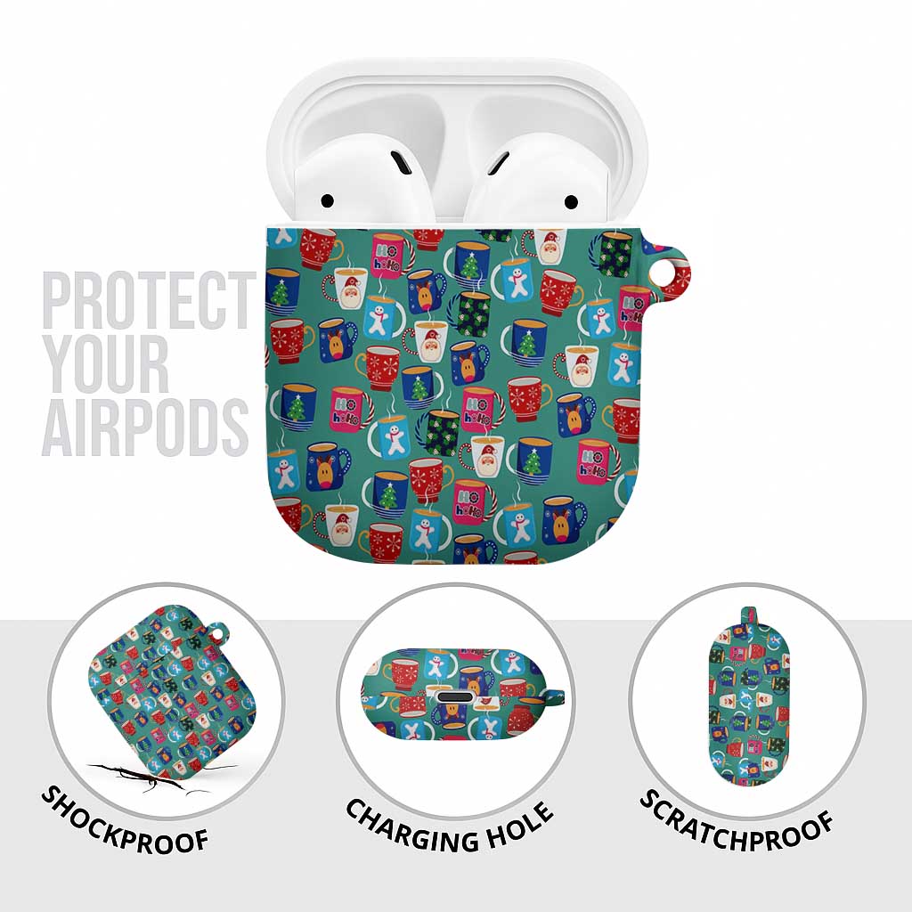 Christmas Teapot Group AirPods Case Xmas Holiday Patterns - Wonder Print Shop
