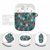 Christmas Teapot Group AirPods Case Xmas Holiday Patterns - Wonder Print Shop
