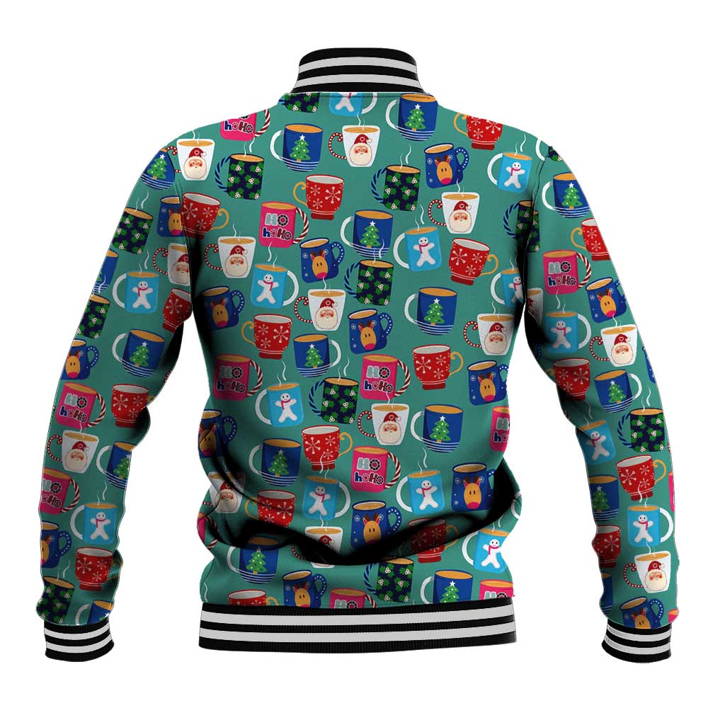 Christmas Teapot Group Baseball Jacket Xmas Holiday Patterns - Wonder Print Shop