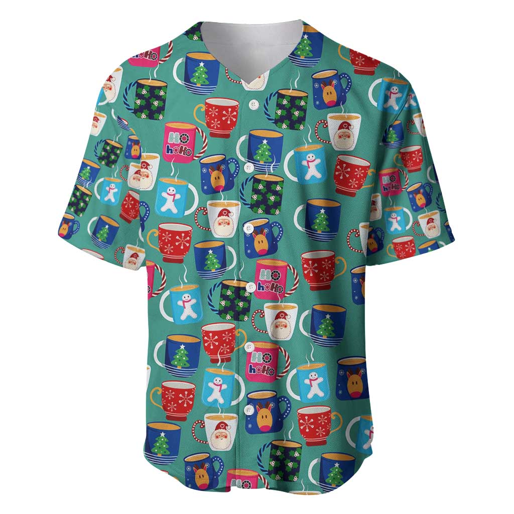 Christmas Teapot Group Baseball Jersey Xmas Holiday Patterns - Wonder Print Shop