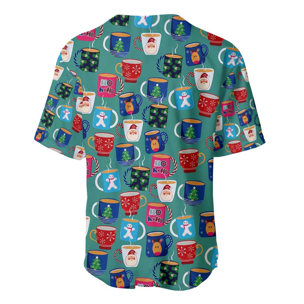 Christmas Teapot Group Baseball Jersey Xmas Holiday Patterns - Wonder Print Shop