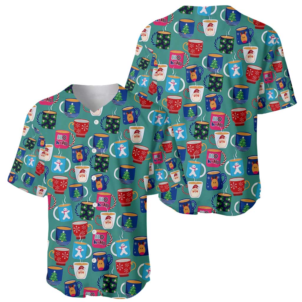 Christmas Teapot Group Baseball Jersey Xmas Holiday Patterns - Wonder Print Shop