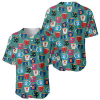 Christmas Teapot Group Baseball Jersey Xmas Holiday Patterns - Wonder Print Shop