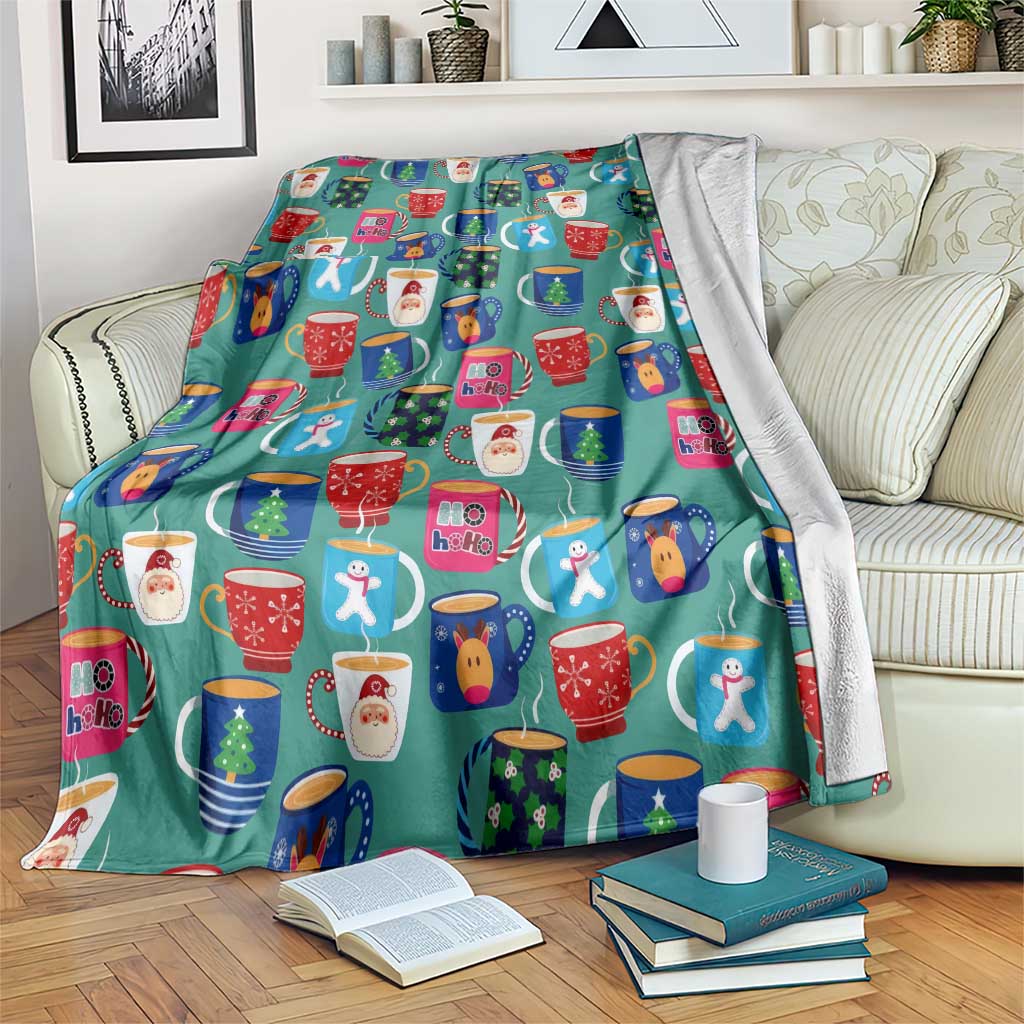 Christmas Teapot Group Blanket Xmas Holiday Patterns - Wonder Print Shop