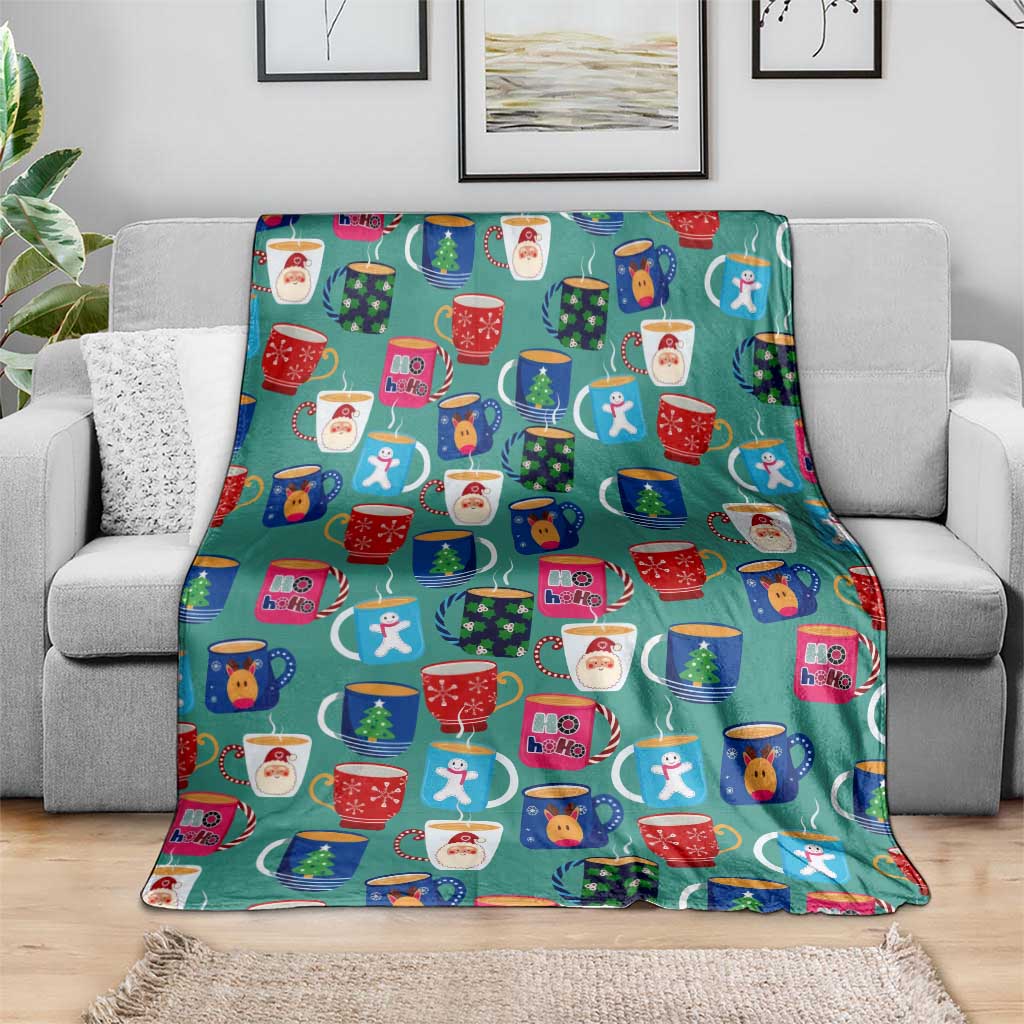 Christmas Teapot Group Blanket Xmas Holiday Patterns - Wonder Print Shop