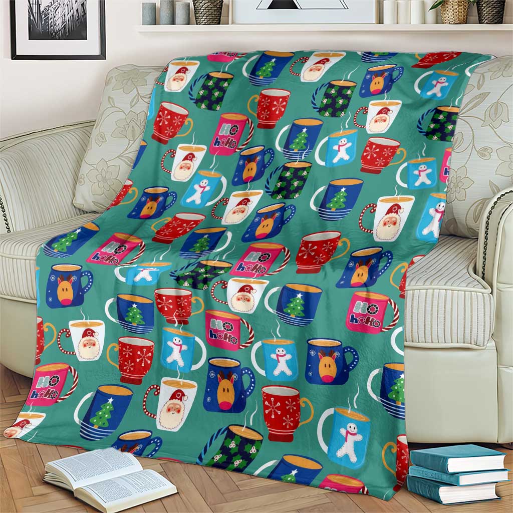Christmas Teapot Group Blanket Xmas Holiday Patterns - Wonder Print Shop