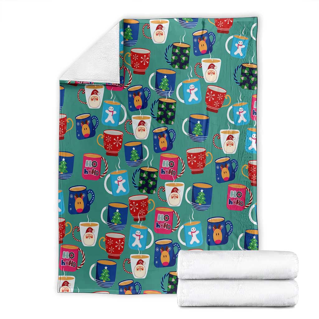 Christmas Teapot Group Blanket Xmas Holiday Patterns - Wonder Print Shop