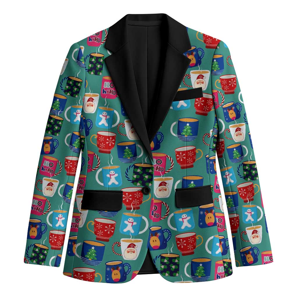 Christmas Teapot Group Blazer Xmas Holiday Patterns - Wonder Print Shop