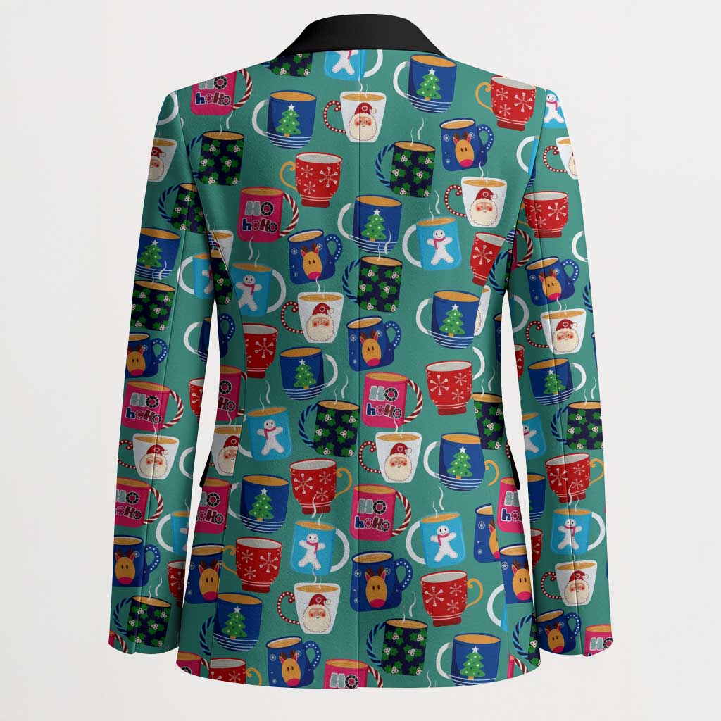 Christmas Teapot Group Blazer Xmas Holiday Patterns - Wonder Print Shop