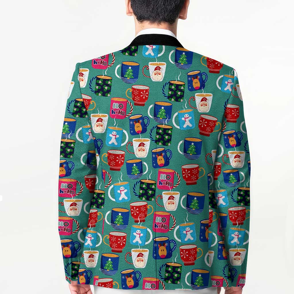 Christmas Teapot Group Blazer Xmas Holiday Patterns - Wonder Print Shop