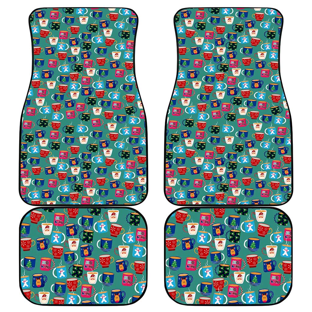 Christmas Teapot Group Car Mats Xmas Holiday Patterns - Wonder Print Shop