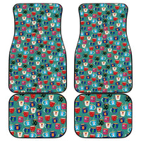 Christmas Teapot Group Car Mats Xmas Holiday Patterns - Wonder Print Shop