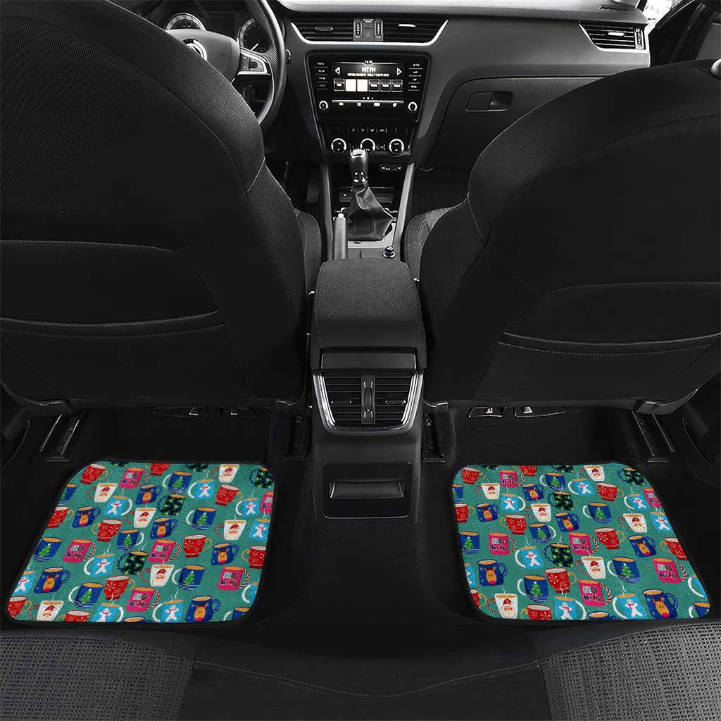 Christmas Teapot Group Car Mats Xmas Holiday Patterns - Wonder Print Shop