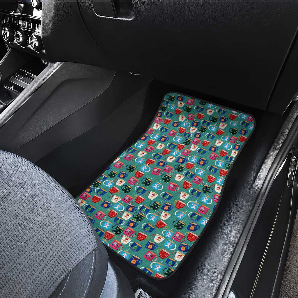 Christmas Teapot Group Car Mats Xmas Holiday Patterns - Wonder Print Shop