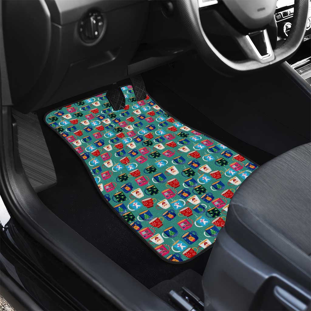 Christmas Teapot Group Car Mats Xmas Holiday Patterns - Wonder Print Shop