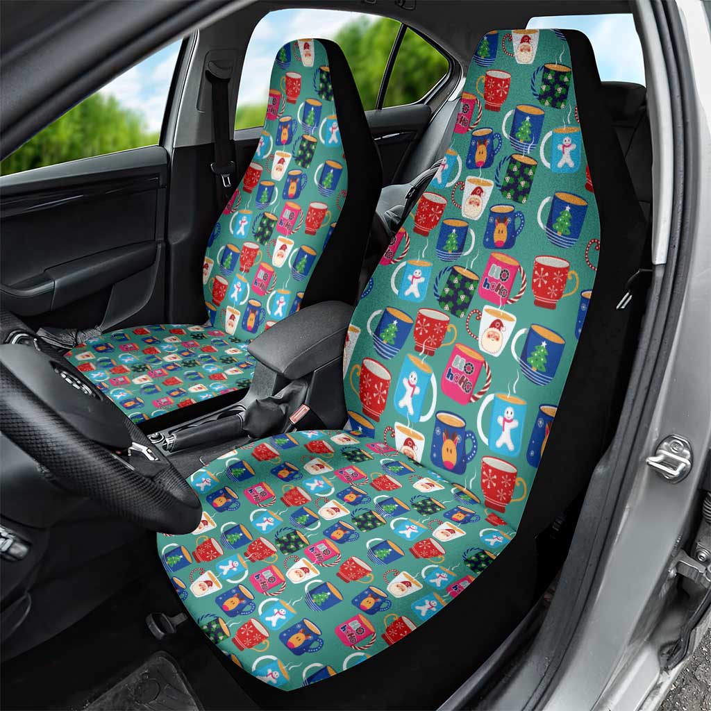 Christmas Teapot Group Car Seat Cover Xmas Holiday Patterns - Wonder Print Shop