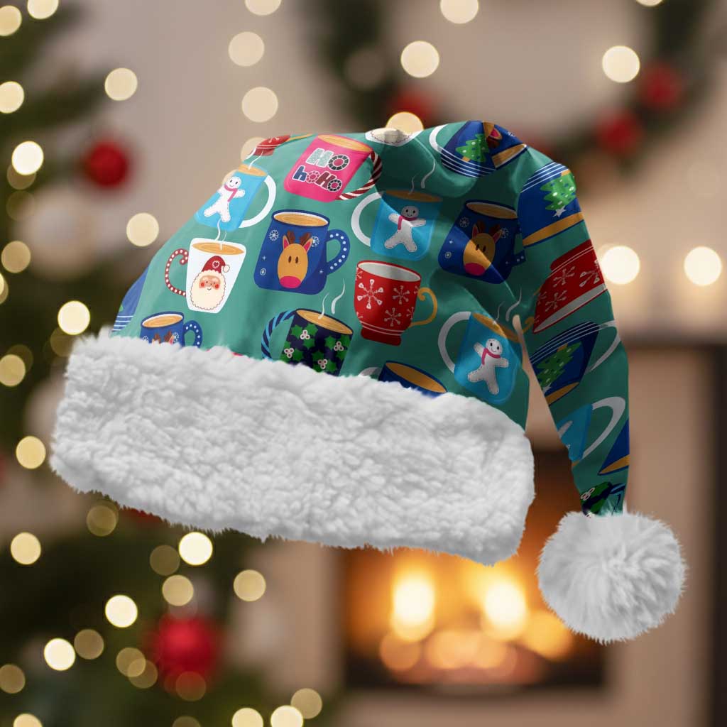 Christmas Teapot Group Christmas Santa Hat Xmas Holiday Patterns - Wonder Print Shop