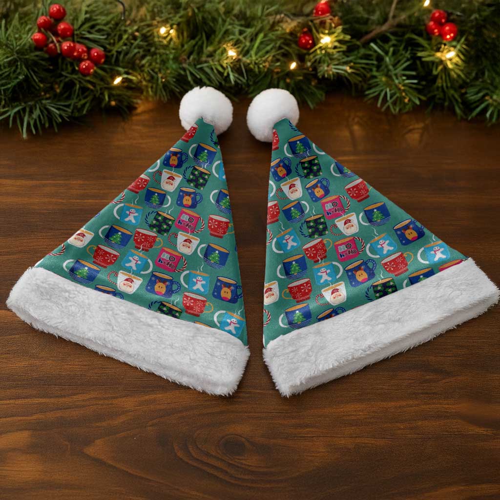 Christmas Teapot Group Christmas Santa Hat Xmas Holiday Patterns - Wonder Print Shop