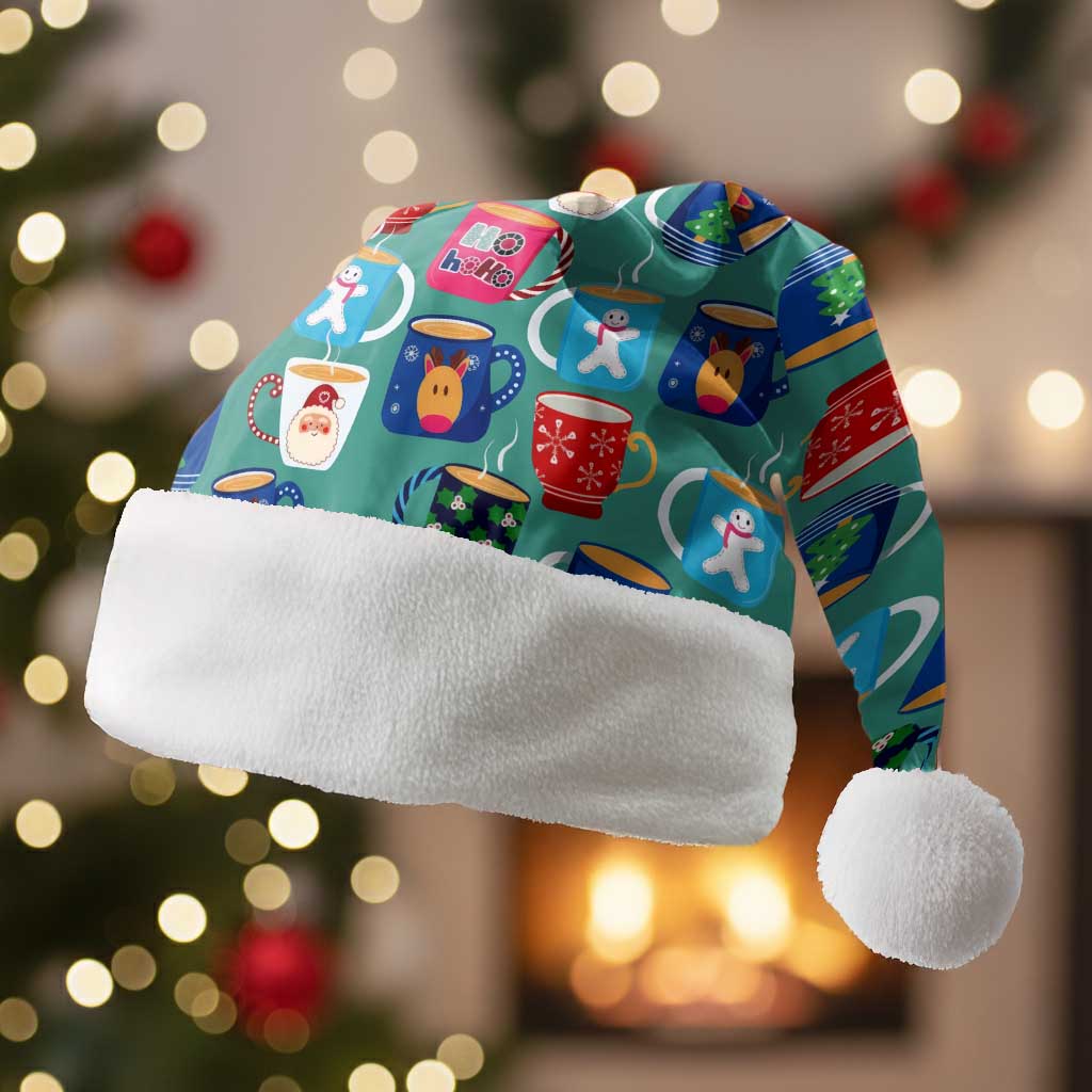 Christmas Teapot Group Christmas Santa Hat Xmas Holiday Patterns - Wonder Print Shop