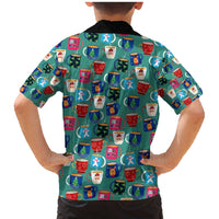 Christmas Teapot Group Family Matching Mermaid Dress and Hawaiian Shirt Xmas Holiday Patterns - Wonder Print Shop