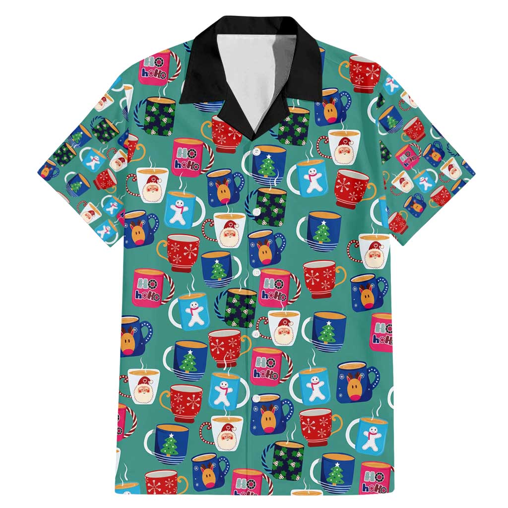 Christmas Teapot Group Family Matching Mermaid Dress and Hawaiian Shirt Xmas Holiday Patterns - Wonder Print Shop