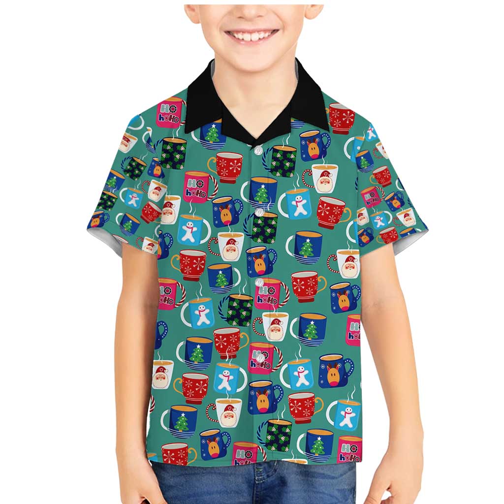 Christmas Teapot Group Family Matching Mermaid Dress and Hawaiian Shirt Xmas Holiday Patterns - Wonder Print Shop