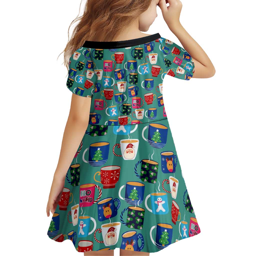 Christmas Teapot Group Family Matching Off Shoulder Short Dress and Hawaiian Shirt Xmas Holiday Patterns - Wonder Print Shop