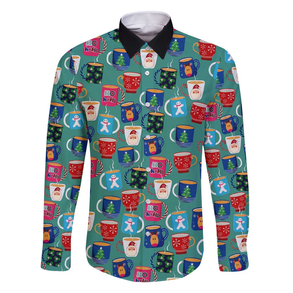 Christmas Teapot Group Family Matching Short Sleeve Bodycon Dress and Hawaiian Shirt Xmas Holiday Patterns - Wonder Print Shop