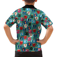 Christmas Teapot Group Family Matching Tank Maxi Dress and Hawaiian Shirt Xmas Holiday Patterns - Wonder Print Shop