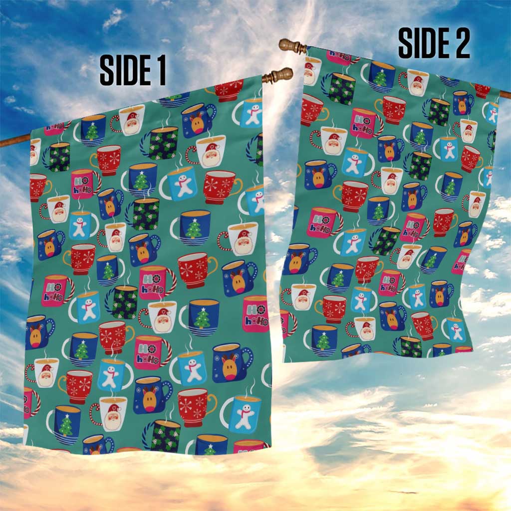 Christmas Teapot Group Garden Flag Xmas Holiday Patterns - Wonder Print Shop