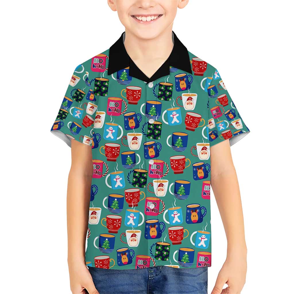 Christmas Teapot Group Kid Hawaiian Shirt Xmas Holiday Patterns - Wonder Print Shop