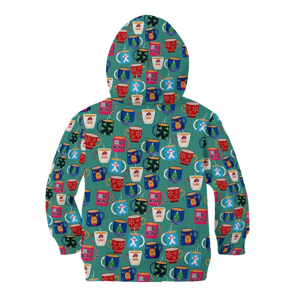 Christmas Teapot Group Kid Hoodie Xmas Holiday Patterns - Wonder Print Shop