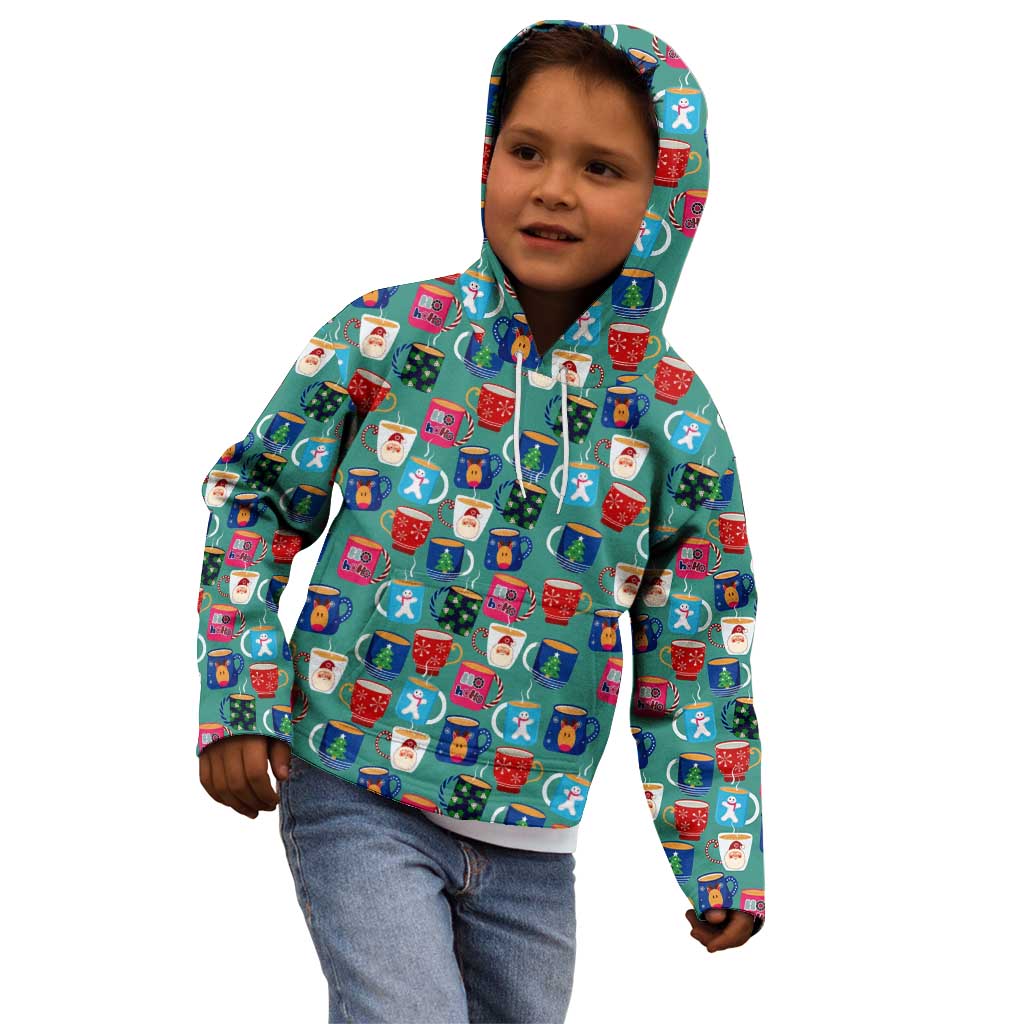 Christmas Teapot Group Kid Hoodie Xmas Holiday Patterns - Wonder Print Shop