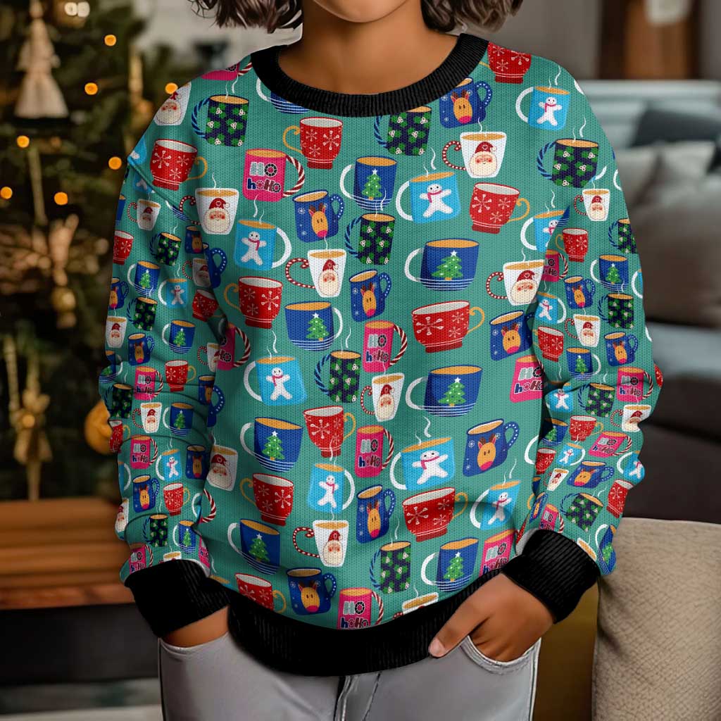 Christmas Teapot Group Kid Ugly Christmas Sweater Xmas Holiday Patterns - Wonder Print Shop