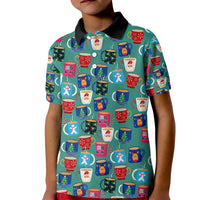 Christmas Teapot Group Kid Polo Shirt Xmas Holiday Patterns - Wonder Print Shop