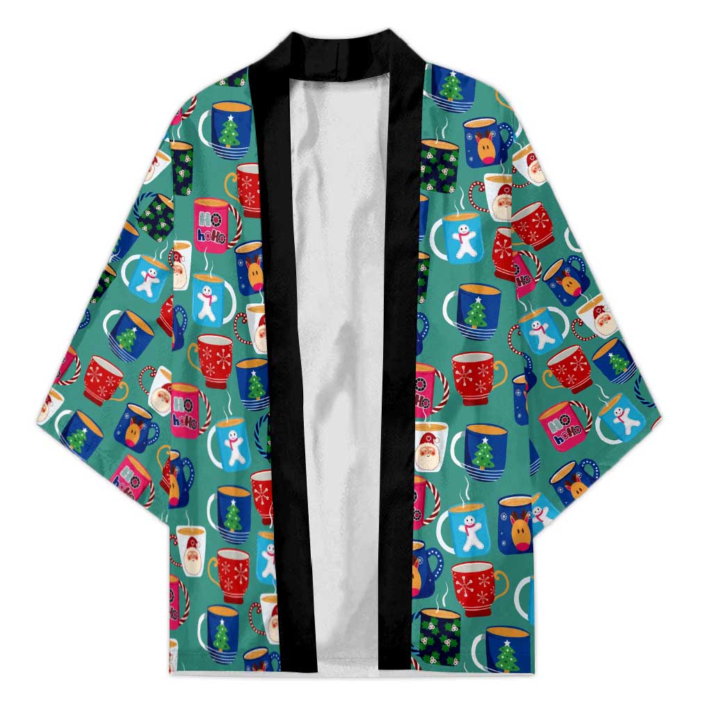 Christmas Teapot Group Kimono Xmas Holiday Patterns - Wonder Print Shop